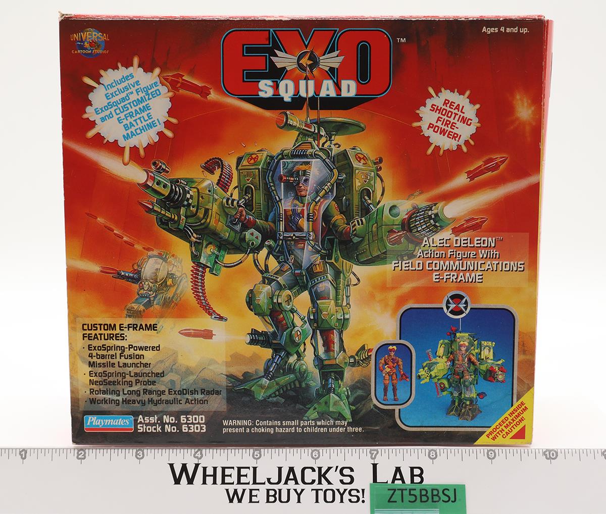 Alec Deleon W/Field Communications E-Frame Exo Squad 1994 Playmates NEW MIB