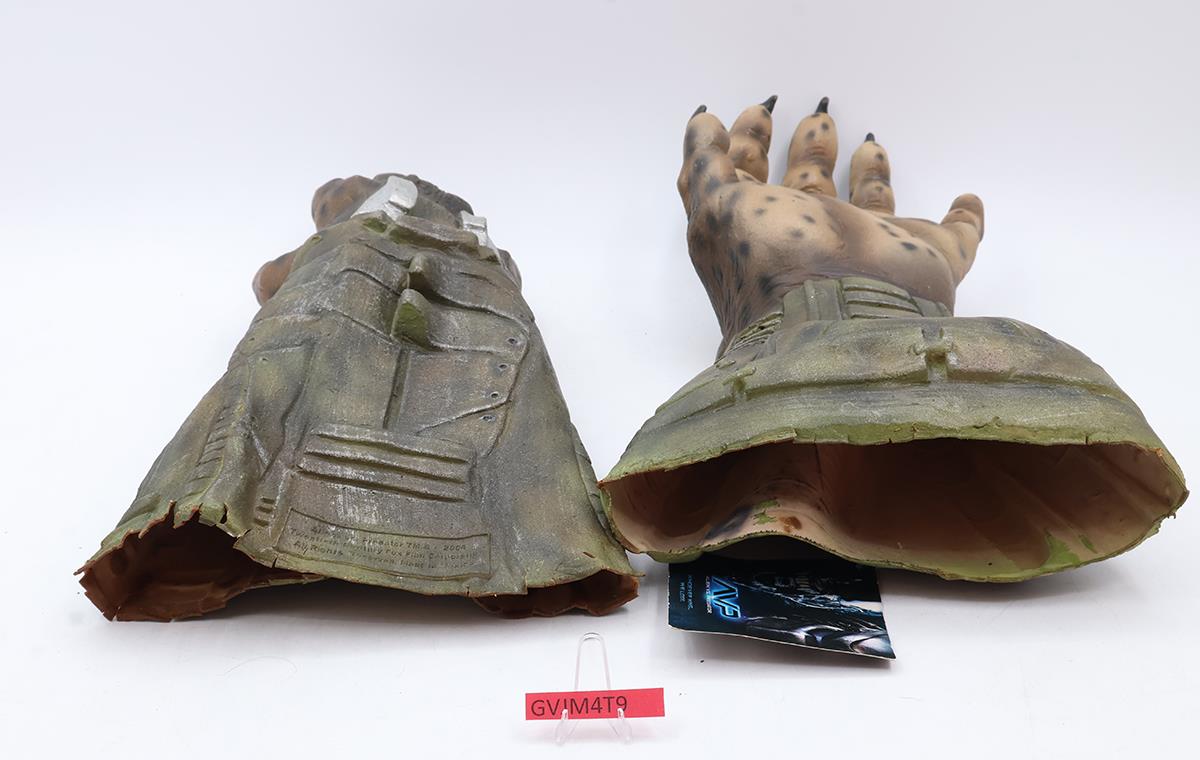 Predator Latex Gloves Alien vs Predator Adult Halloween Costume 2004 Rubies
