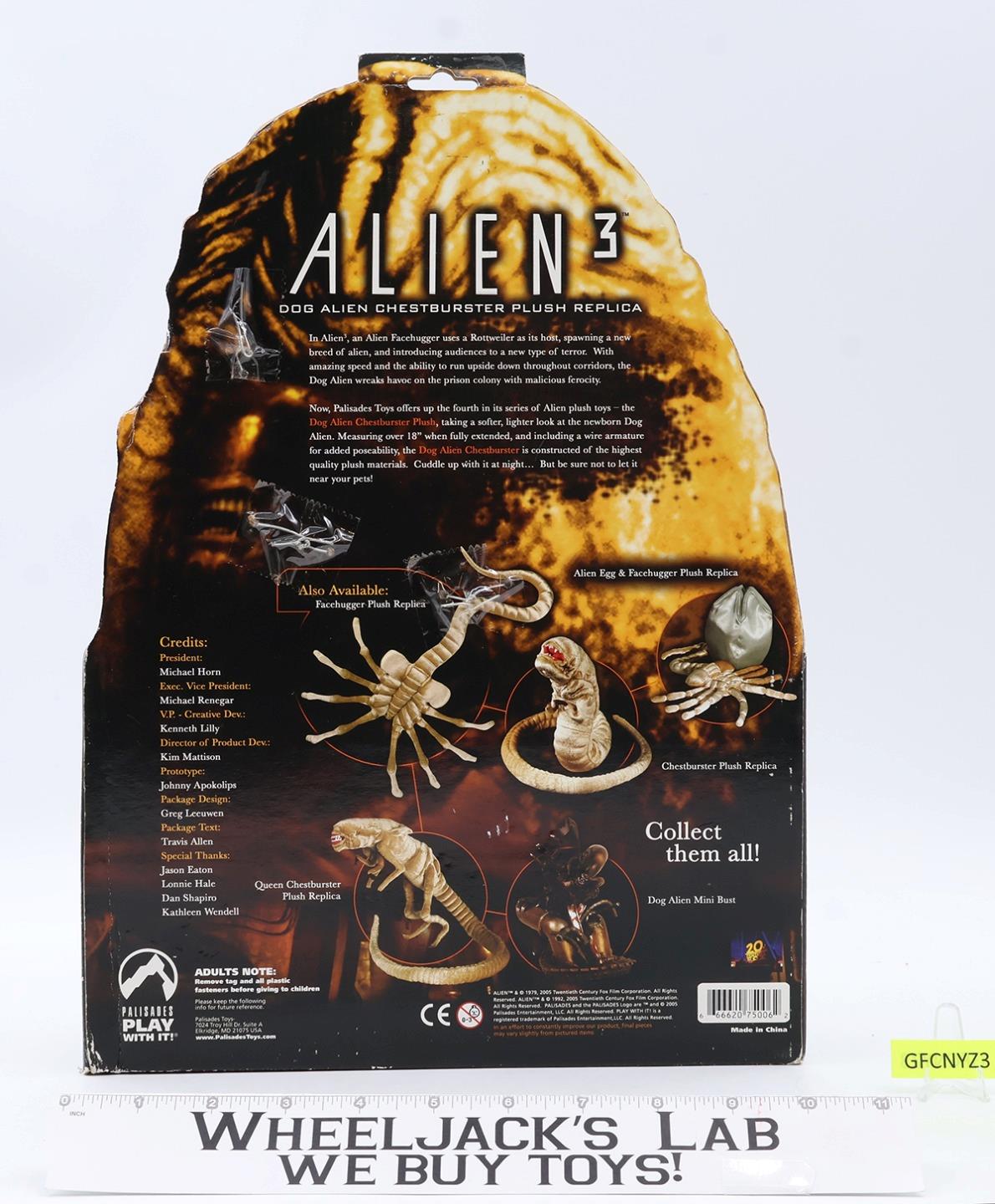 Dog Alien Chestburster Plush Replica Alien Palisades Poseable Stuffed Toy NEW