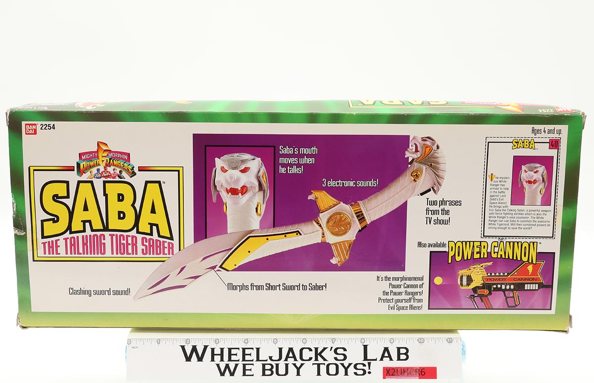 Saba Talking Tiger Saber Mighty Morphin Power Rangers 1994 Bandai Vintage