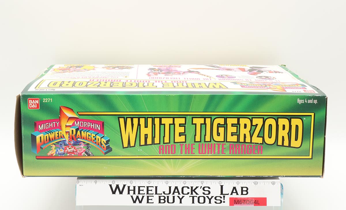 White Tigerzord 100% Complete W/ Box Power Rangers 1994 Bandai Action Figure
