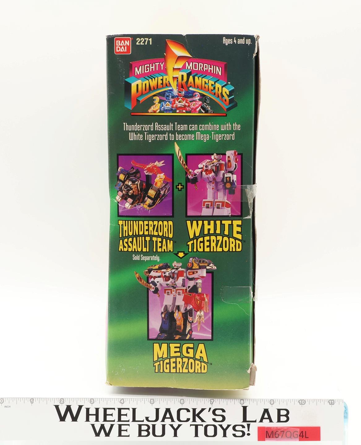 White Tigerzord 100% Complete W/ Box Power Rangers 1994 Bandai Action Figure