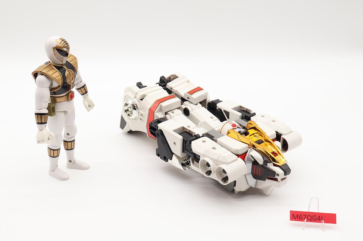 White Tigerzord 100% Complete W/ Box Power Rangers 1994 Bandai Action Figure