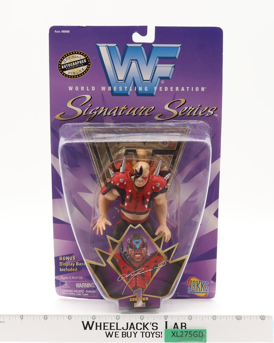 Road Warrior Hawk WWF Signature Series 1997 Jakks Pacific Figure NEW MOSC SEALED
