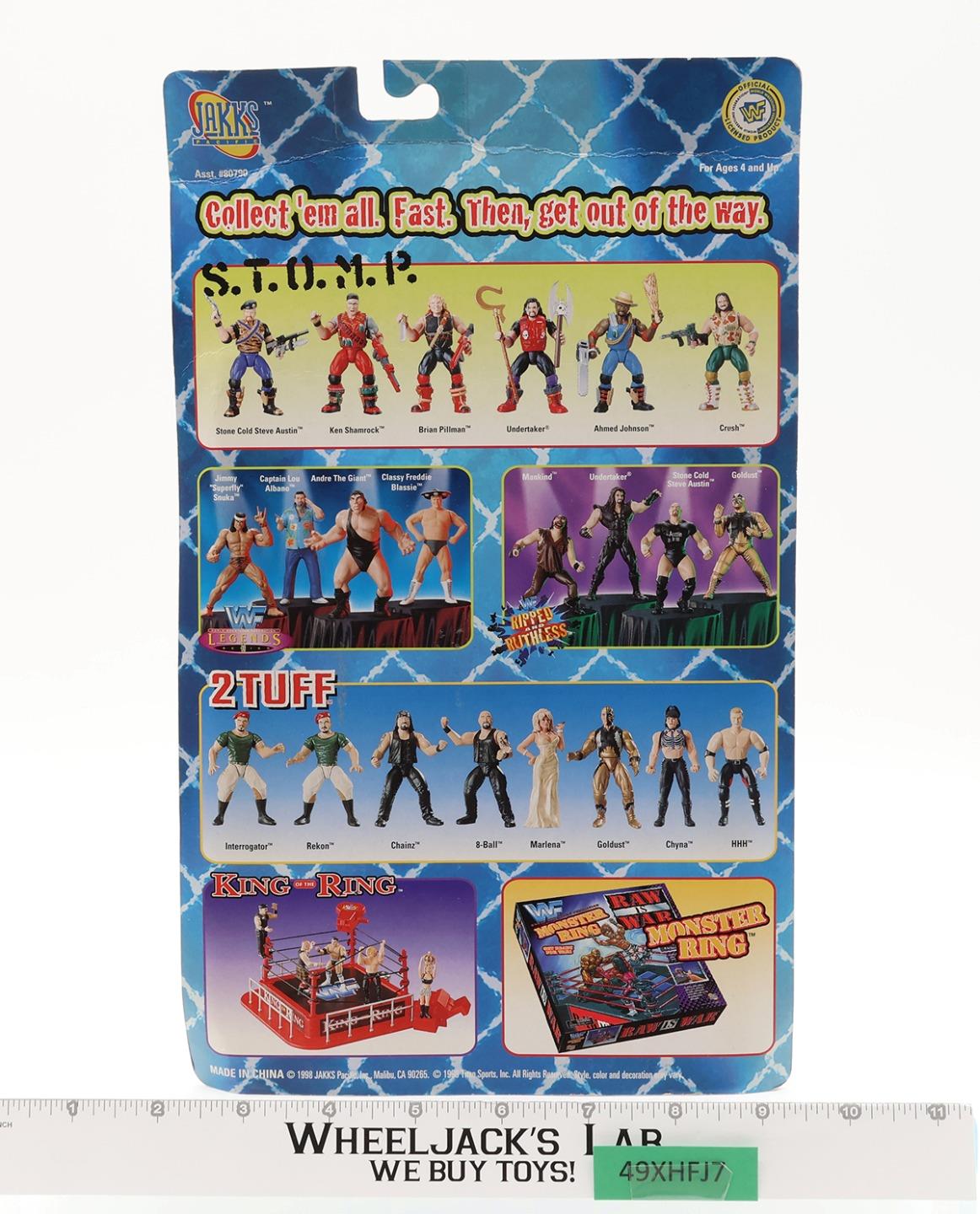 Rocky Maivia WWF Shotgun Saturday Night 1998 JAKKS Action Figure NEW MOSC SEALED