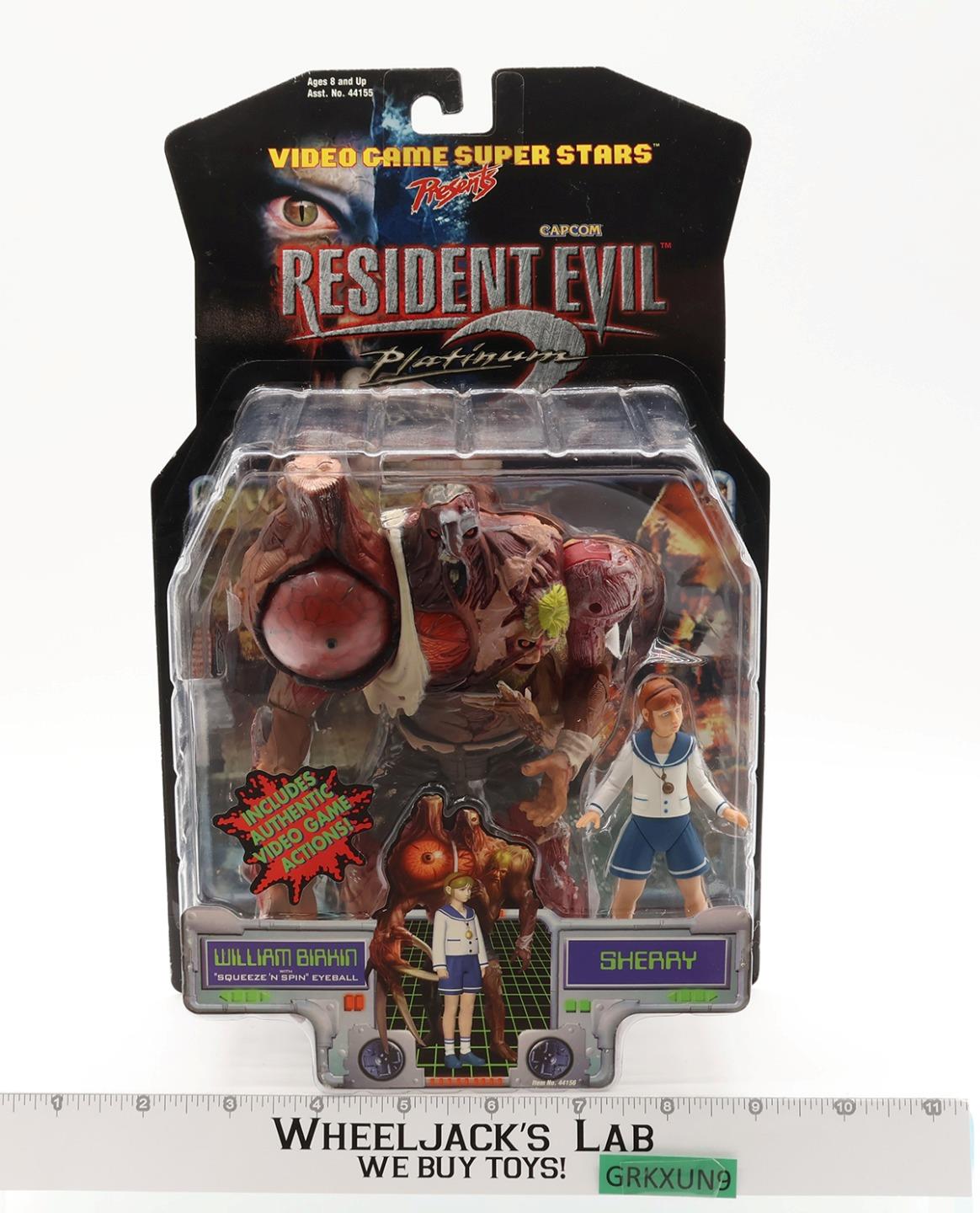 William Birkin & Sherry Resident Evil 2 1998 ToyBiz Action Figure NEW SEALED