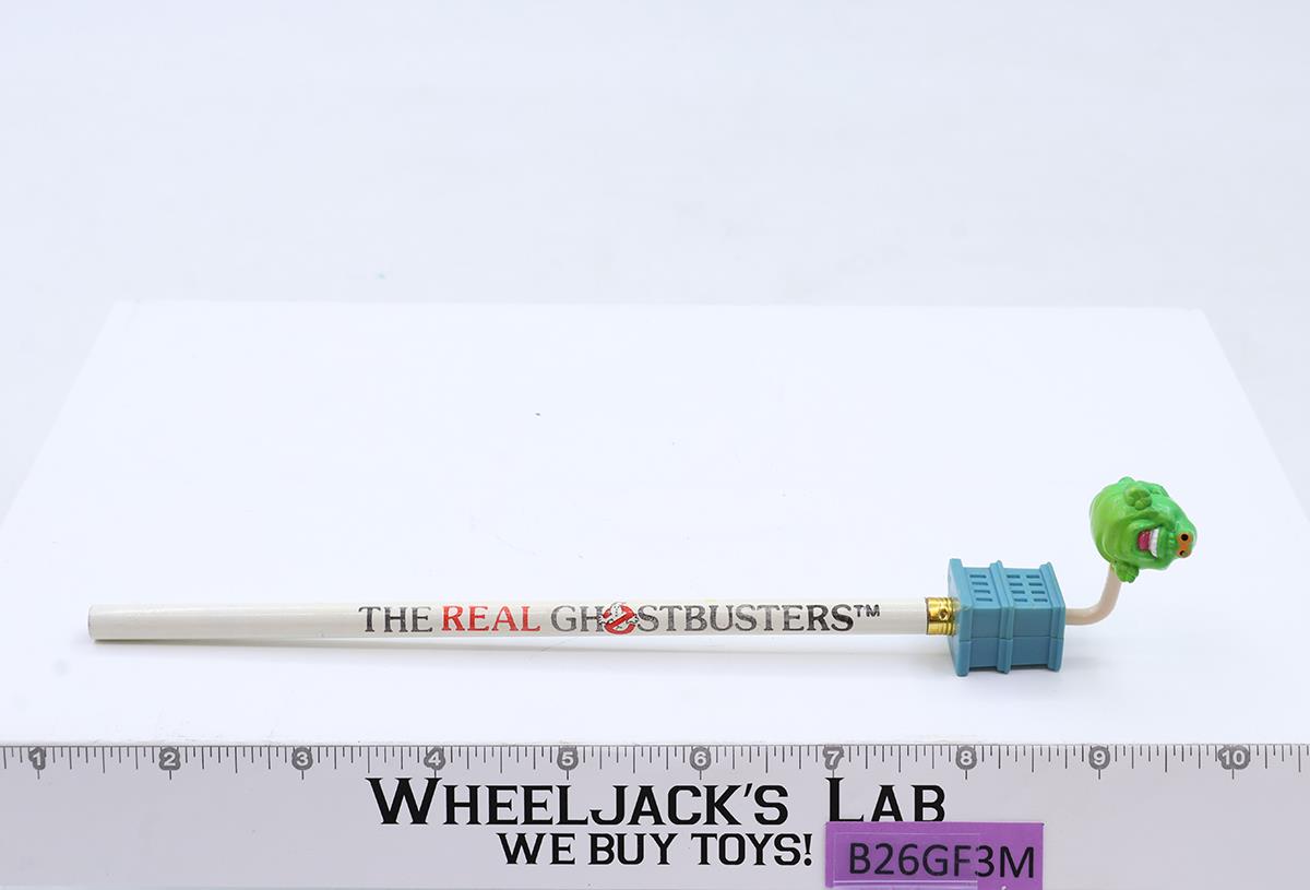 The Real Ghostbusters Pencil w/ Spinning Slimer Topper 1980's Vintage