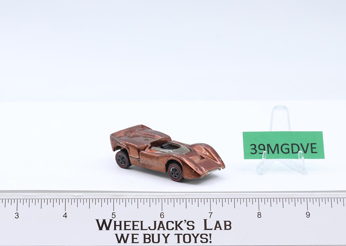 McLaren M6A Brown w/ Black Interior 1968 1969 Redline Hot Wheels Mattel Vtg RL