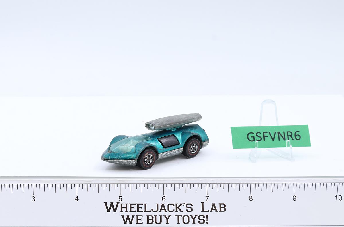 Rocket-Bye-Baby Aqua 1970 1971 Redline Hot Wheels Mattel Vintage RL Hong Kong