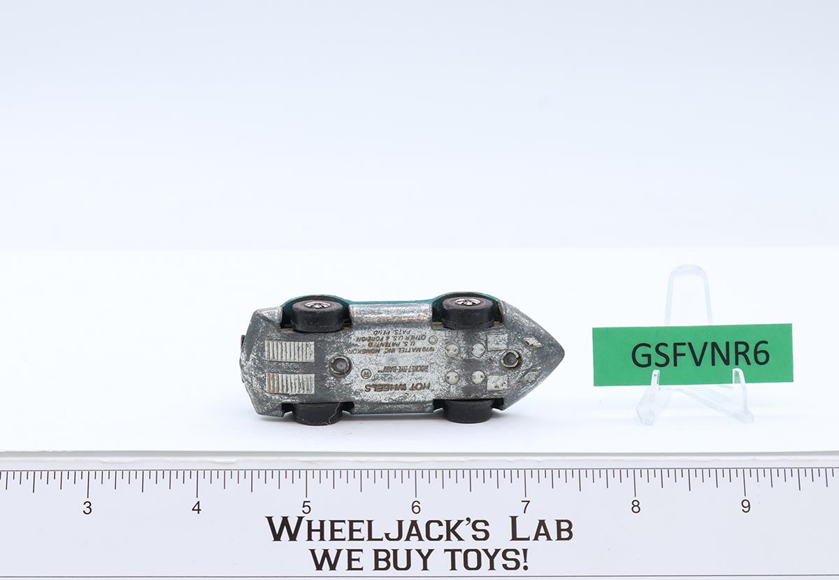 Rocket-Bye-Baby Aqua 1970 1971 Redline Hot Wheels Mattel Vintage RL Hong Kong