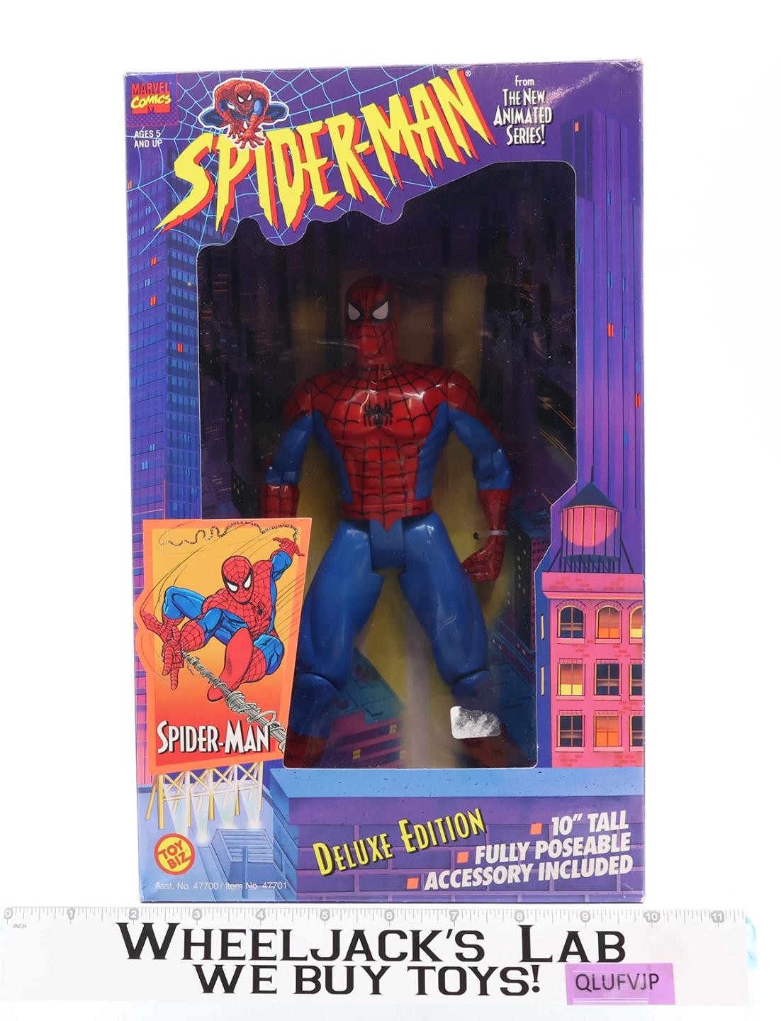 Spiderman Deluxe Edition Spiderman Marvel Comics 1994 ToyBiz 10" Figure NEW MIB