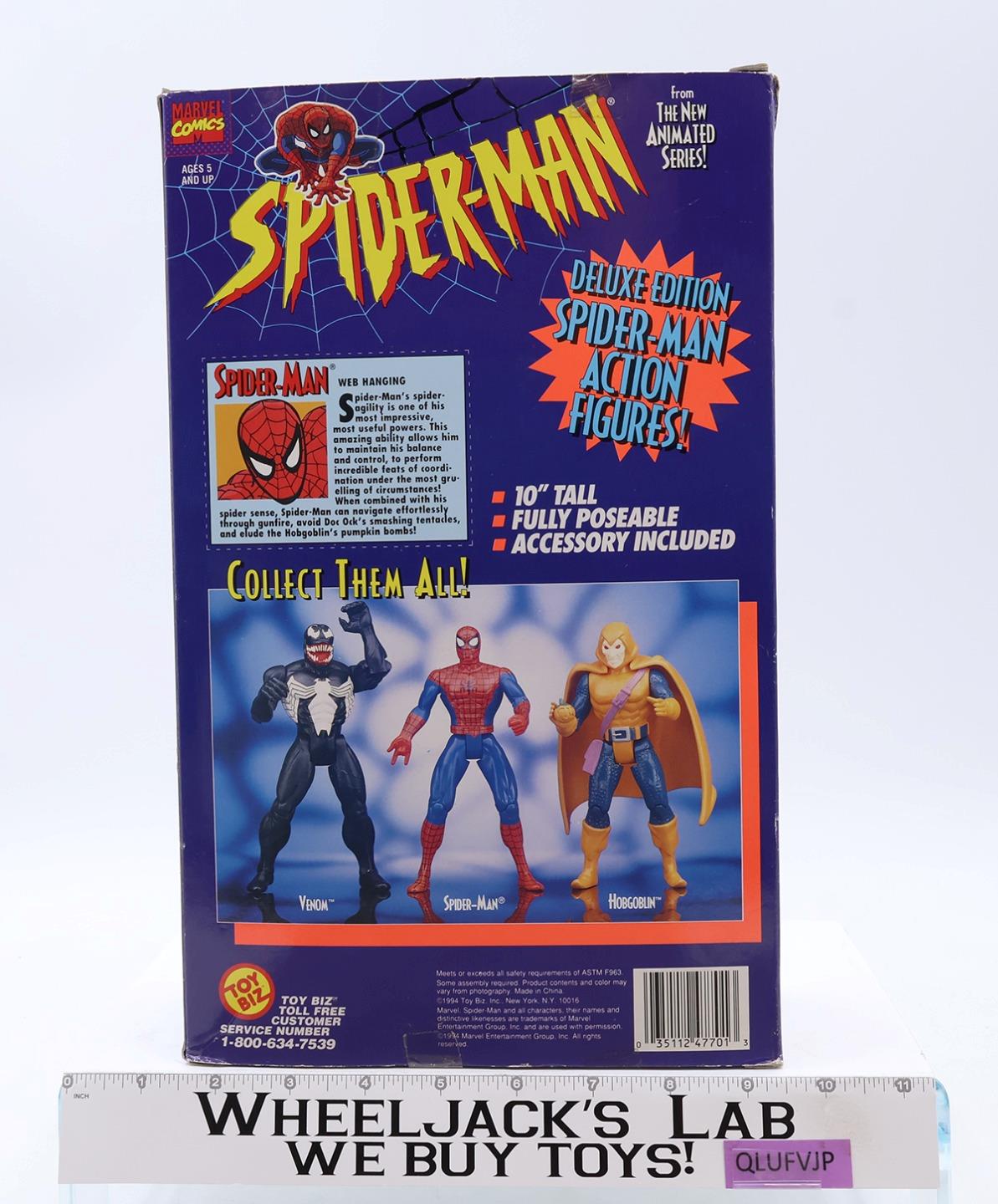 Spiderman Deluxe Edition Spiderman Marvel Comics 1994 ToyBiz 10" Figure NEW MIB