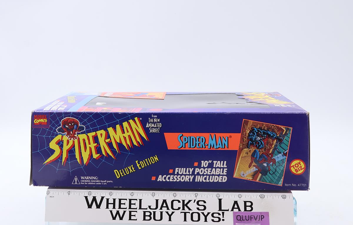 Spiderman Deluxe Edition Spiderman Marvel Comics 1994 ToyBiz 10" Figure NEW MIB