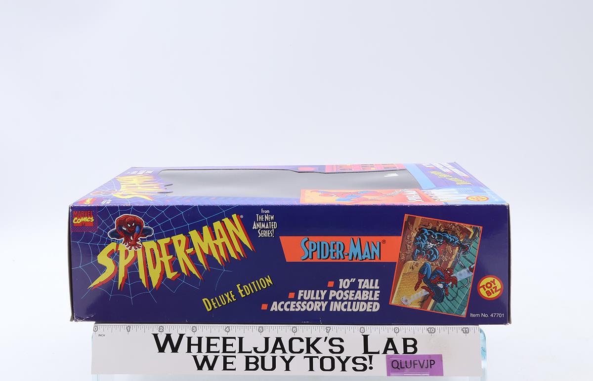 Spiderman Deluxe Edition Spiderman Marvel Comics 1994 ToyBiz 10" Figure NEW MIB