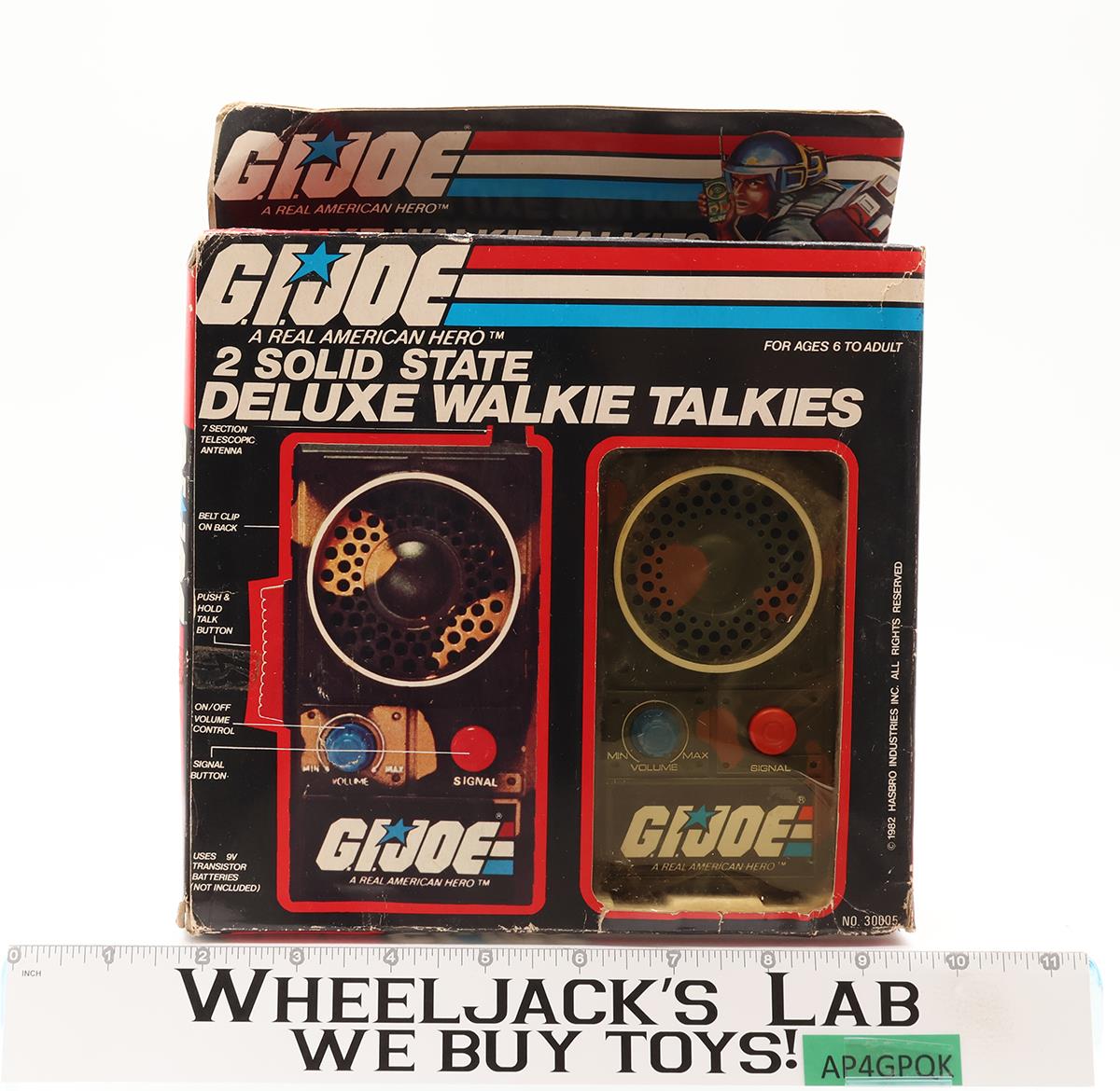 Solid State Deluxe Walkie Talkies WORKS G.I Joe 1985 Vintage Accessory
