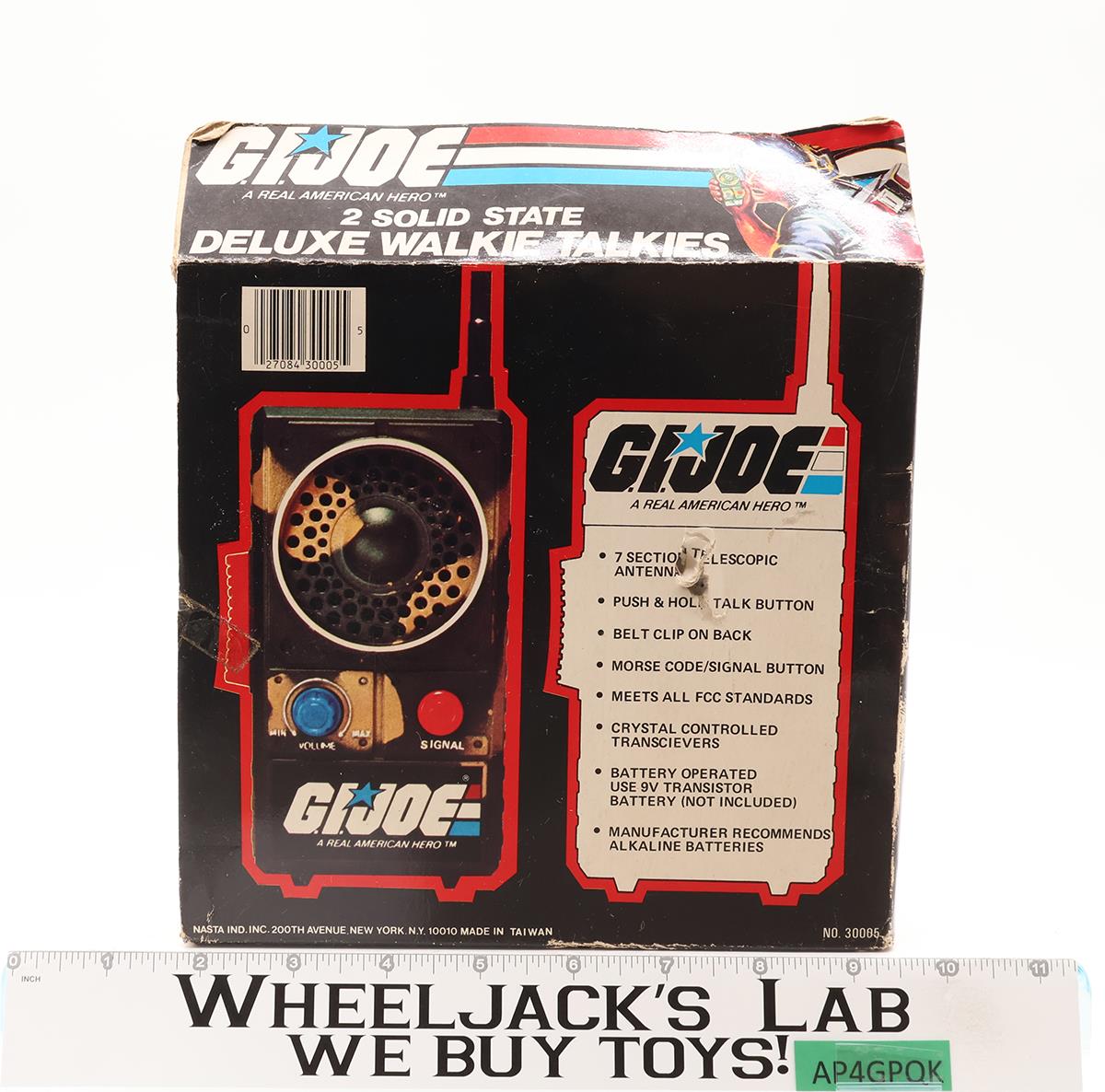 Solid State Deluxe Walkie Talkies WORKS G.I Joe 1985 Vintage Accessory