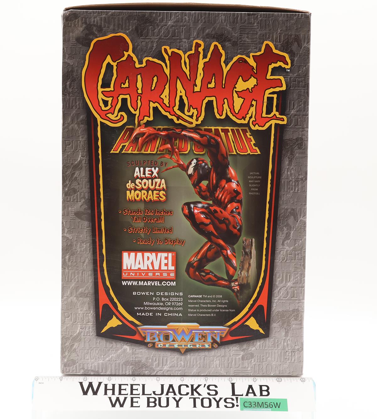 Carnage Marvel Comics 12.5" Statue 2008 Bowen Designs 1024/1200