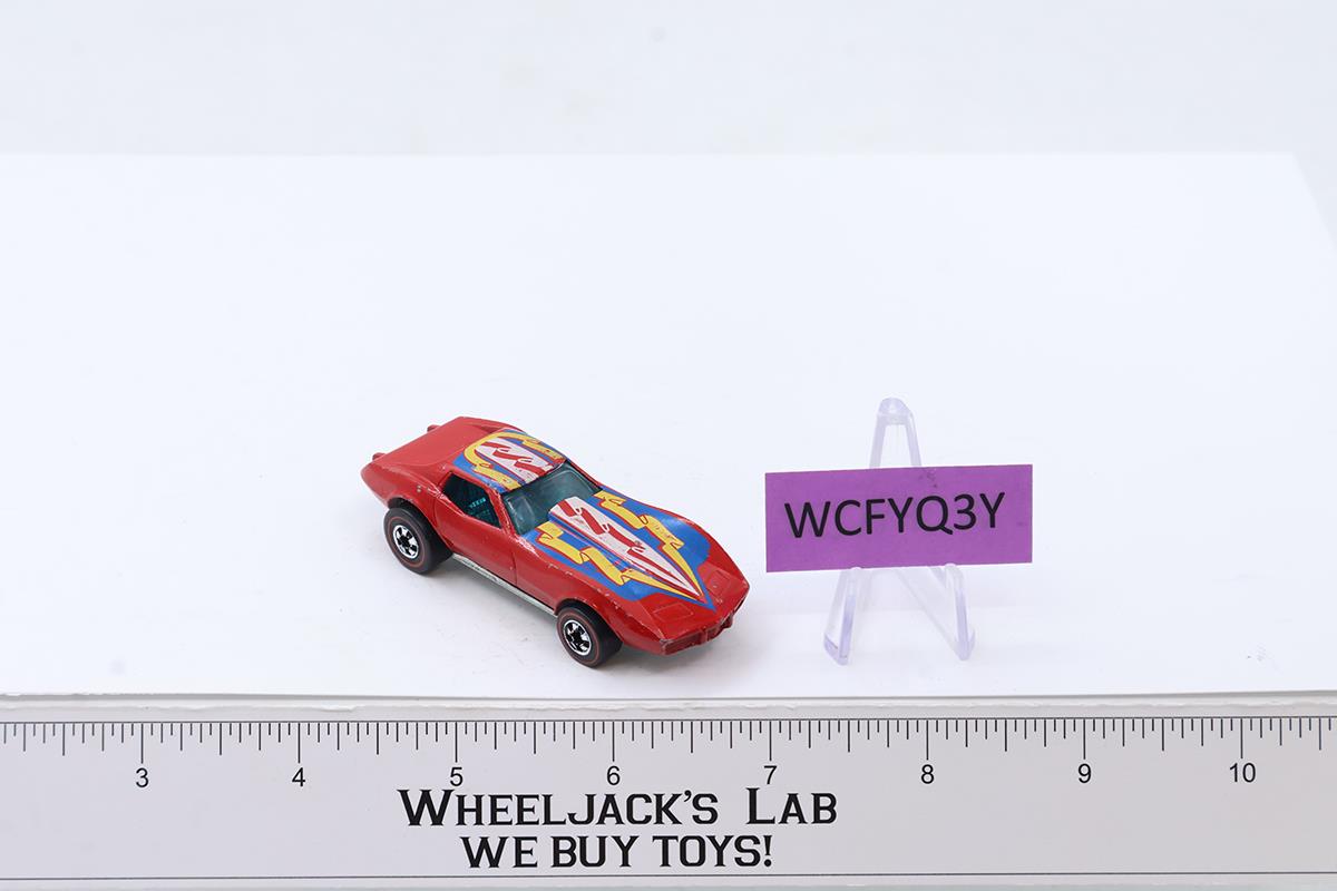 Corvette Stingray RED Hot Wheels Mattel Redlines 1975 1976 Vintage RL