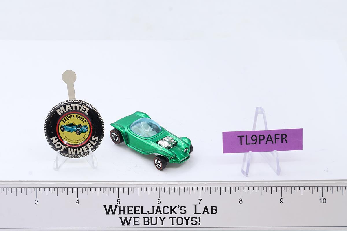 Beatnik Bandit Green w/ White Int 1967 1968 Hot Wheels Mattel Vintage Redline RL