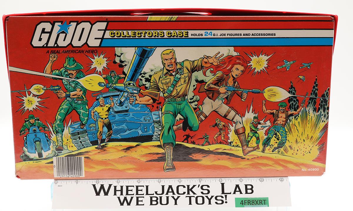 GI Joe Collectors Case 24 Action Figures W/ TRAYS 1984 Tara Toy Accessory