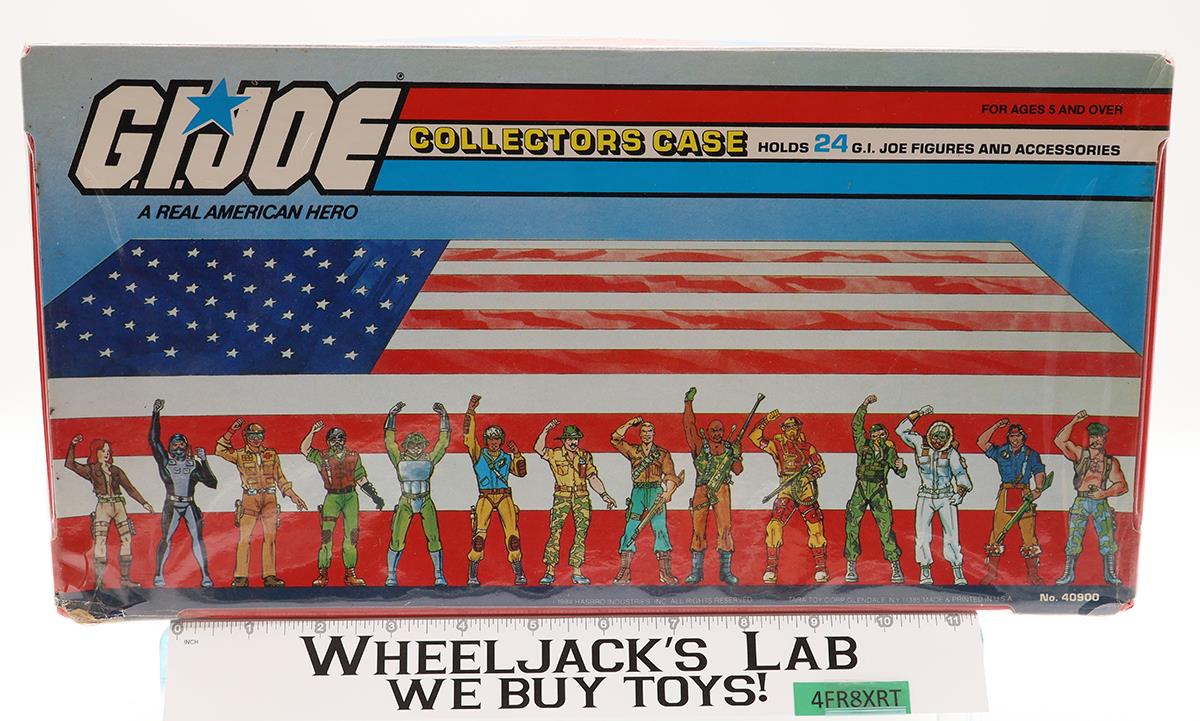 GI Joe Collectors Case 24 Action Figures W/ TRAYS 1984 Tara Toy Accessory