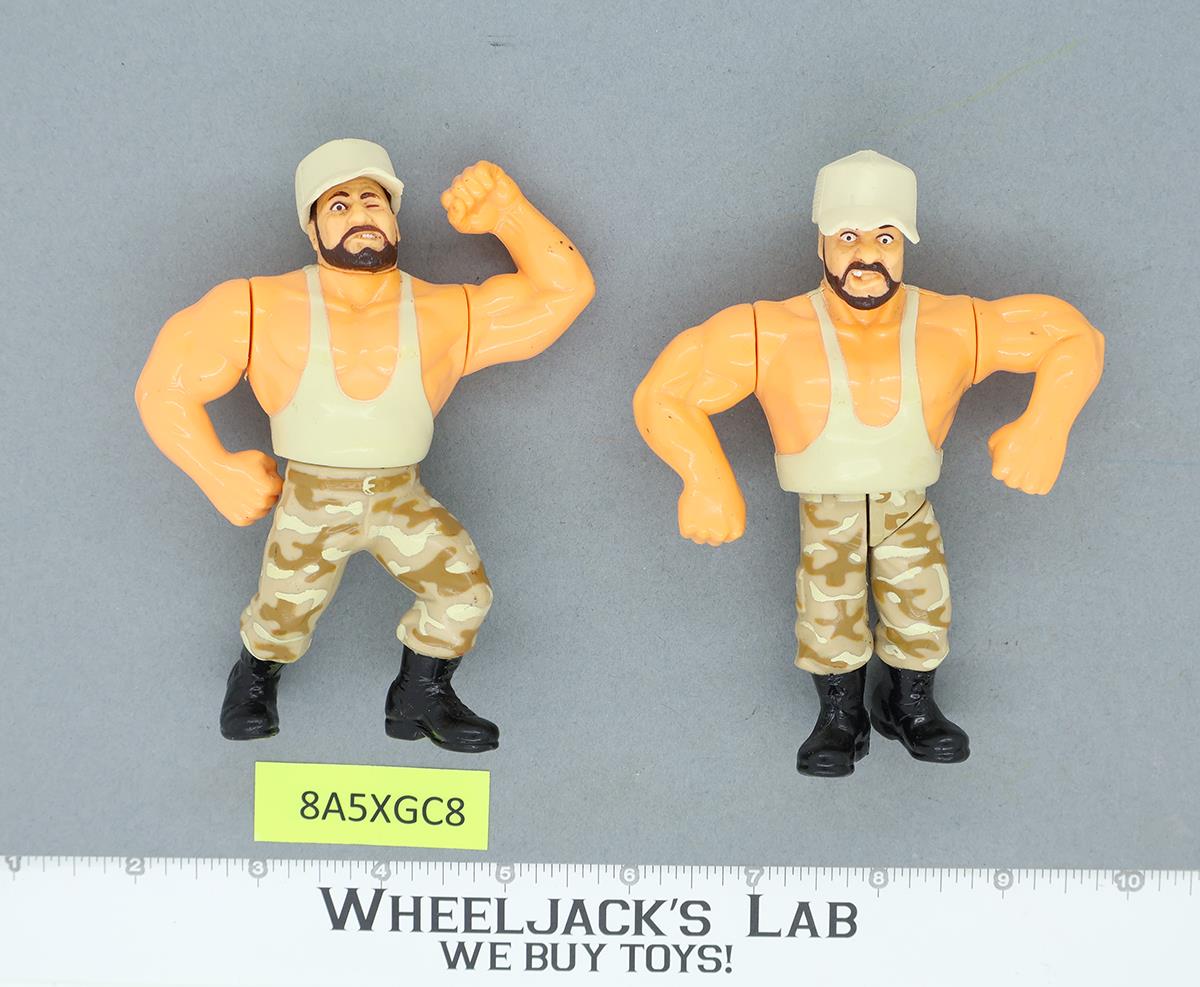 The Bushwackers Tan Camo Complete WWF WWE Hasbro Wrestling 1991 Titan Vintage