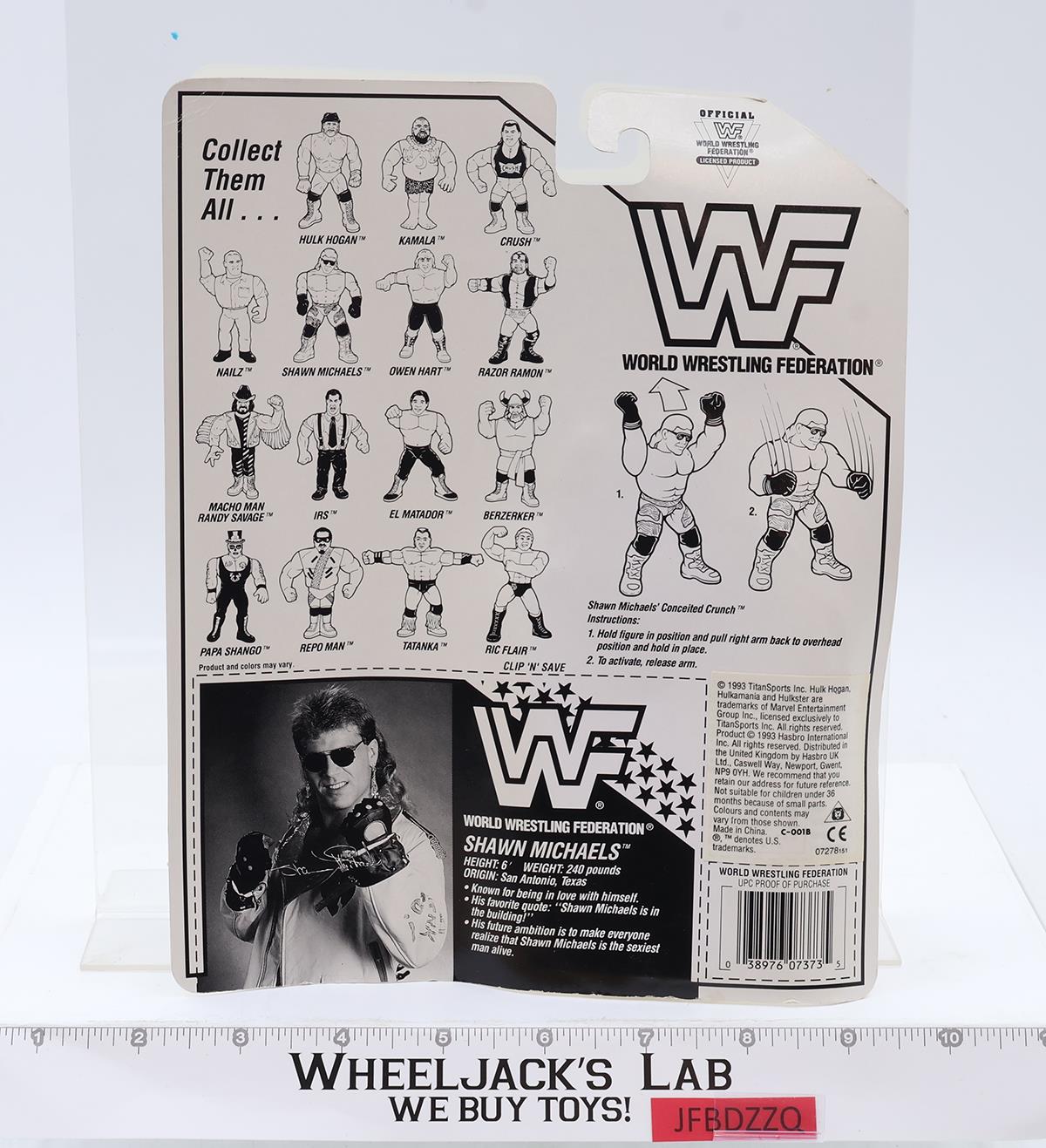 Shawn Michaels WHITE TIGHTS WWE WWF Wrestling 1993 Hasbro Vintage MOSC