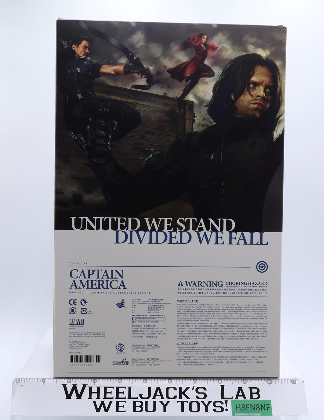 MMS350 Captain America Civil War Marvel Studios Hot Toys 1/6 Figure NEW MIB