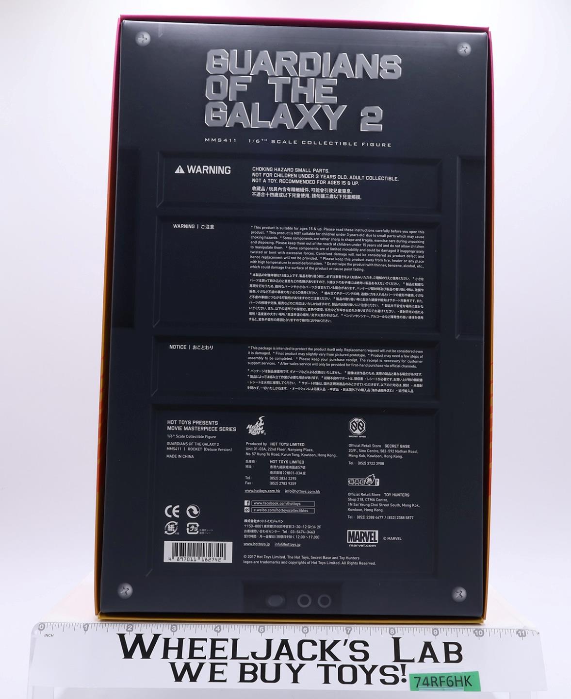 MMS411 Rocket Deluxe Set Guardians of the Galaxy Vol 2 Hot Toys 1:6 NEW MIB