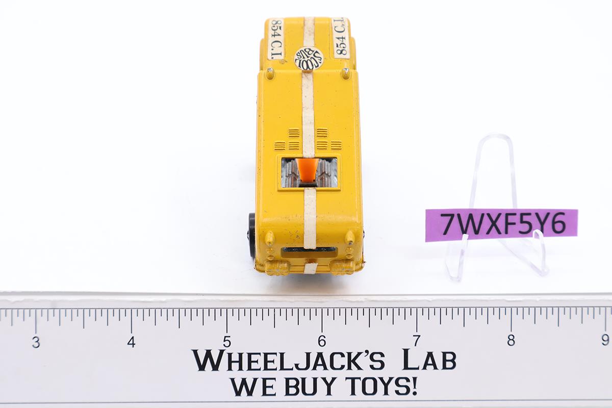 S'Cool Bus Yellow Enamel 1970 1971 Hot Wheels Redline Heavyweights Mattel Vtg