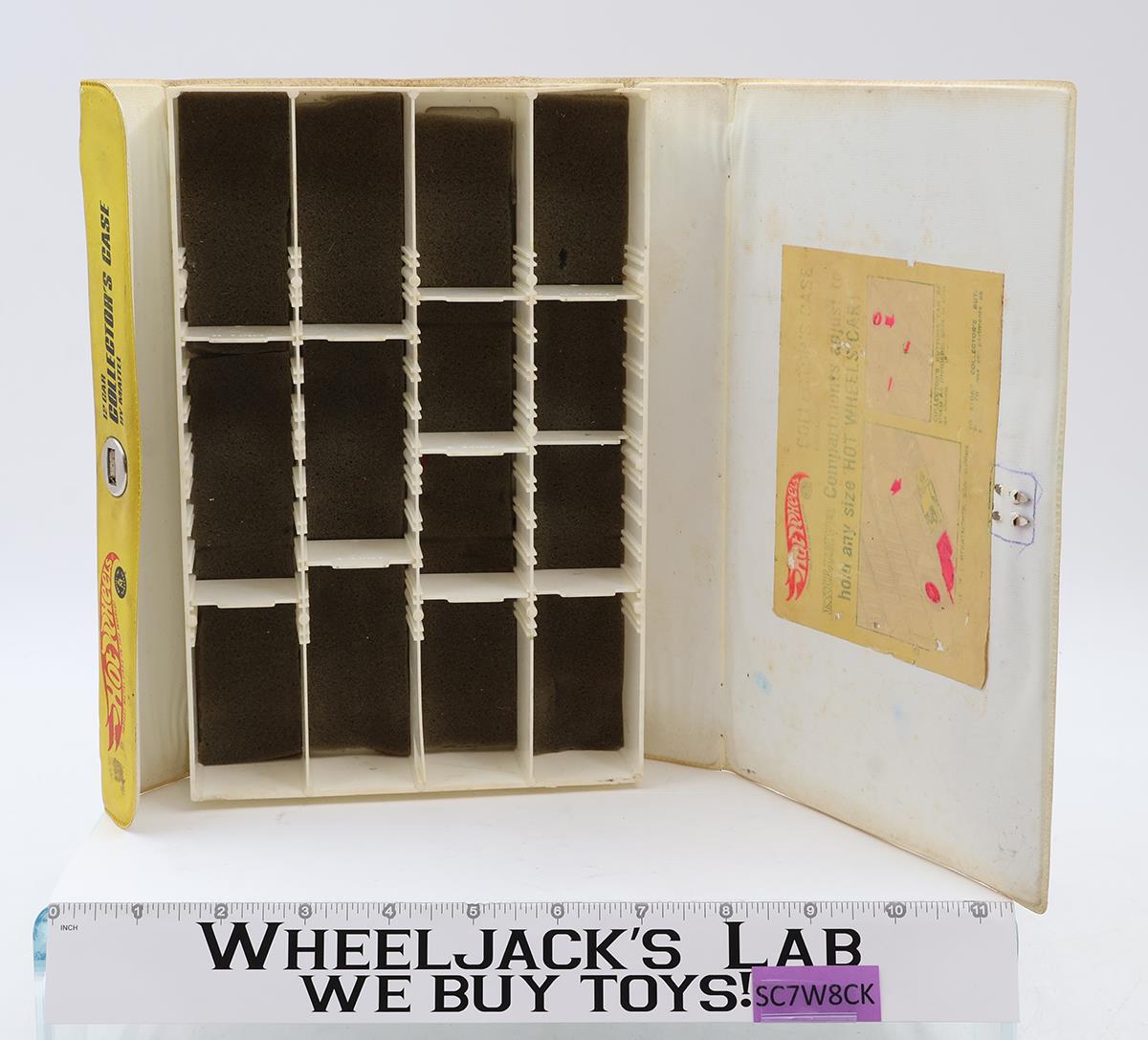 12 Car Collector's Case W/Tray Hot Wheels 1968 Mattel Vintage Storage Case