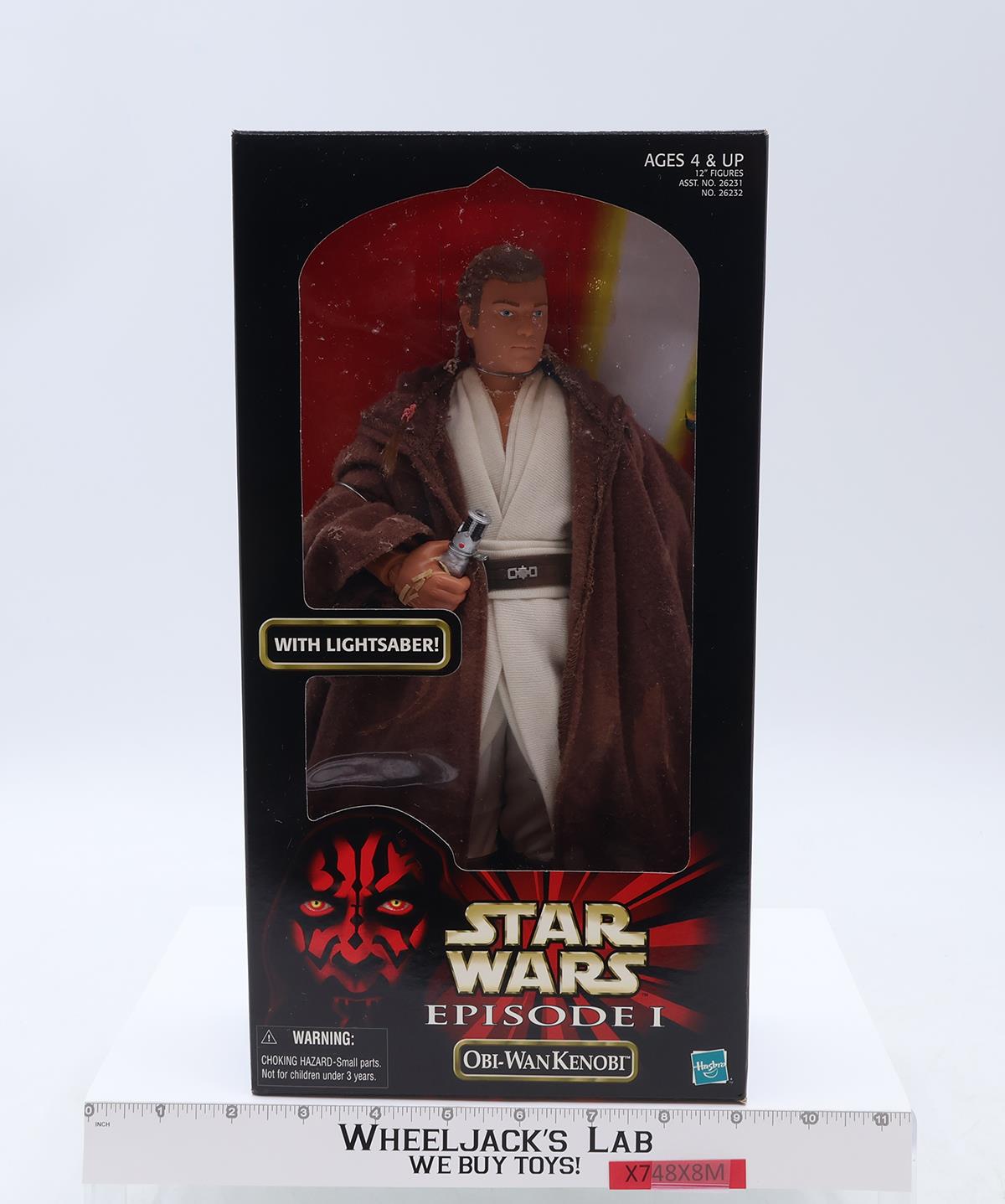Obi-Wan Kenobi Star Wars Episode 1 1998 Hasbro 12" Action Figure NEW SEALED