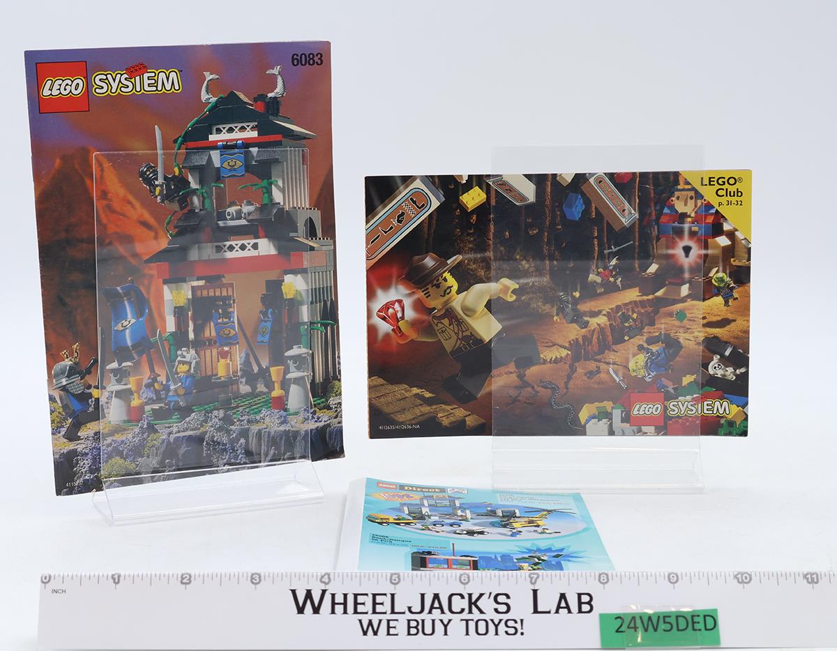 #6083 Samurai Stronghold 100% Complete W/ Box + Manual 1998 Lego Ninja