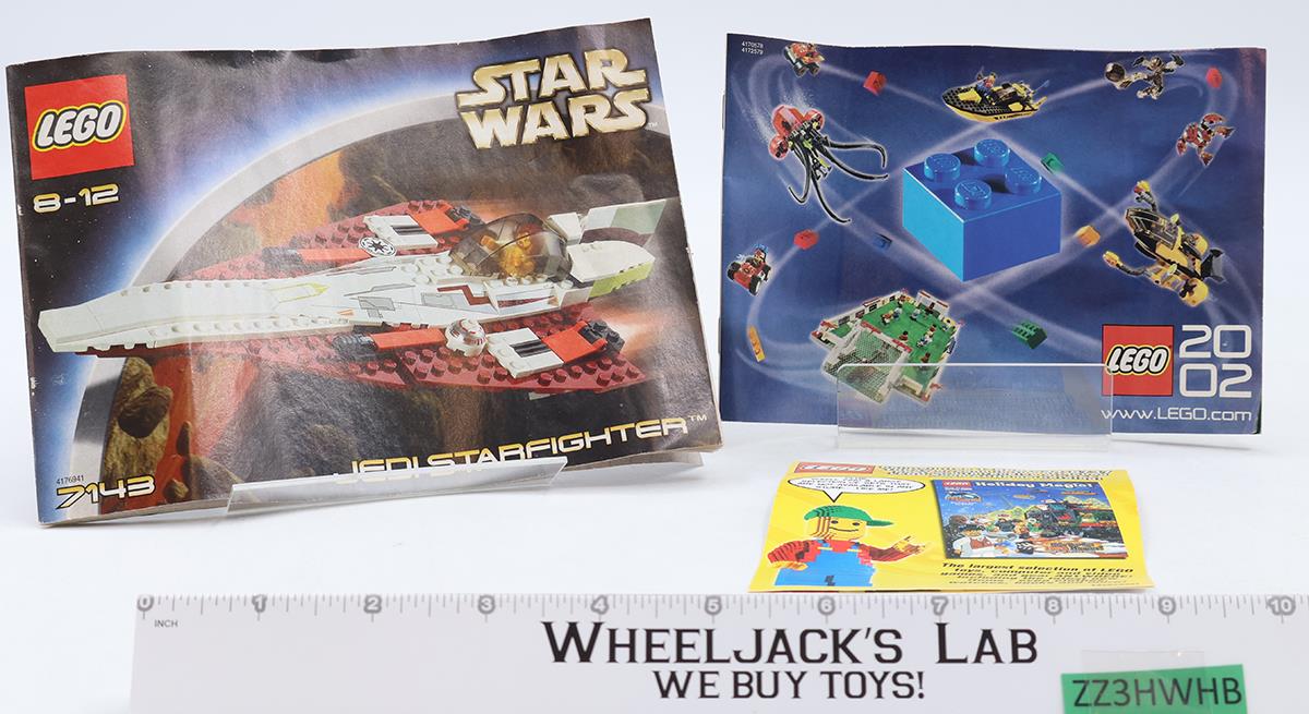 #7143 Jedi Starfighter 100% Complete W/ Box + Manual Lego 2002 Star Wars
