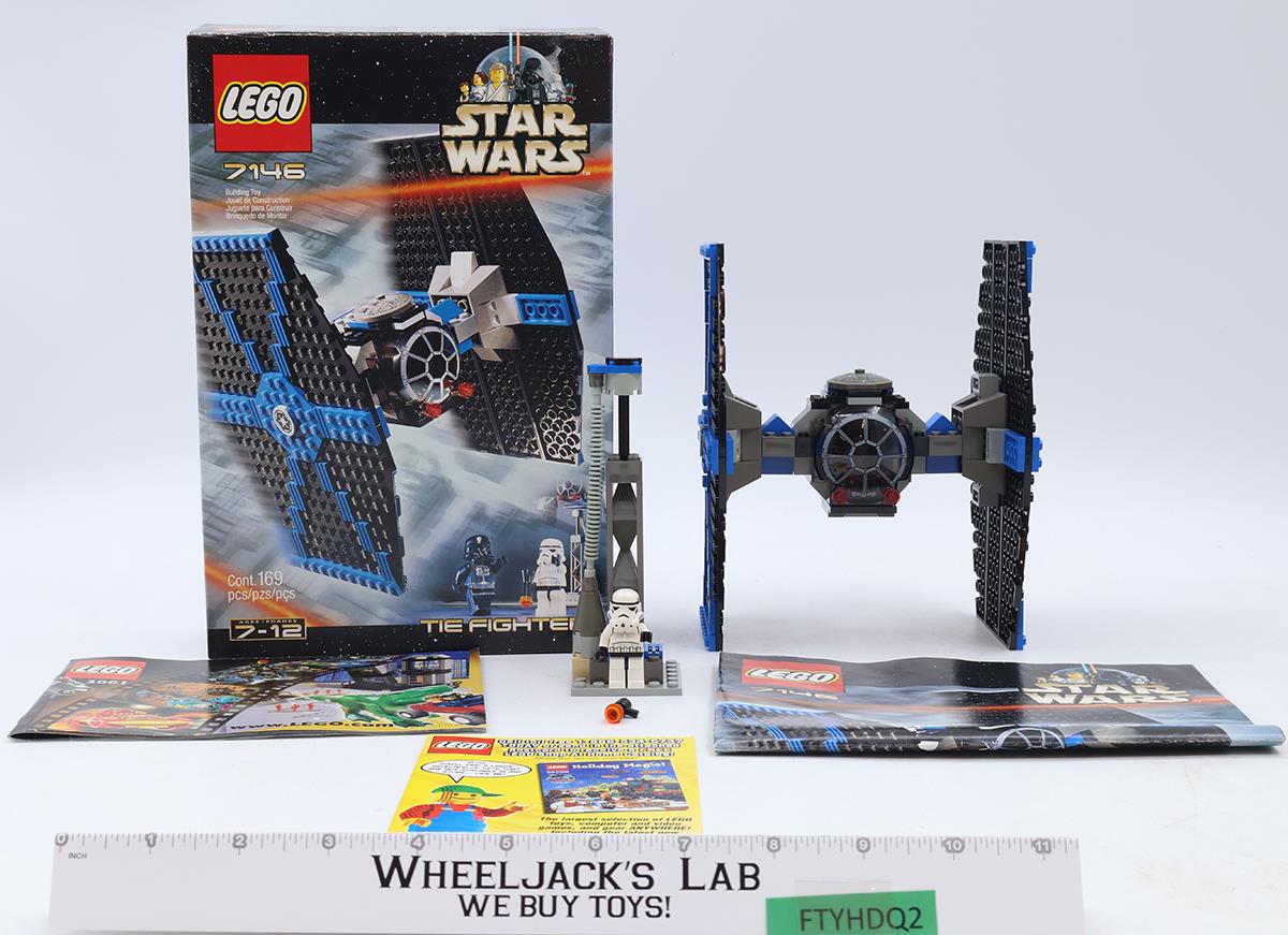 #7146 Tie Fighter W/ Box + Manual Lego 2001 Star Wars