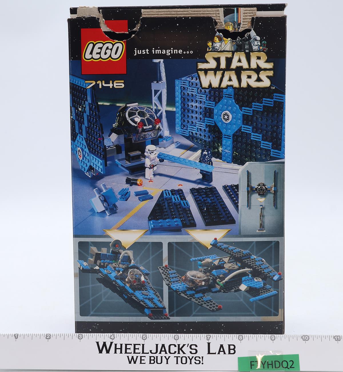 #7146 Tie Fighter W/ Box + Manual Lego 2001 Star Wars