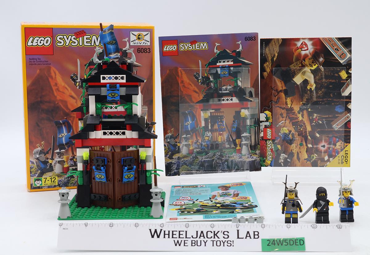 #6083 Samurai Stronghold 100% Complete W/ Box + Manual 1998 Lego Ninja