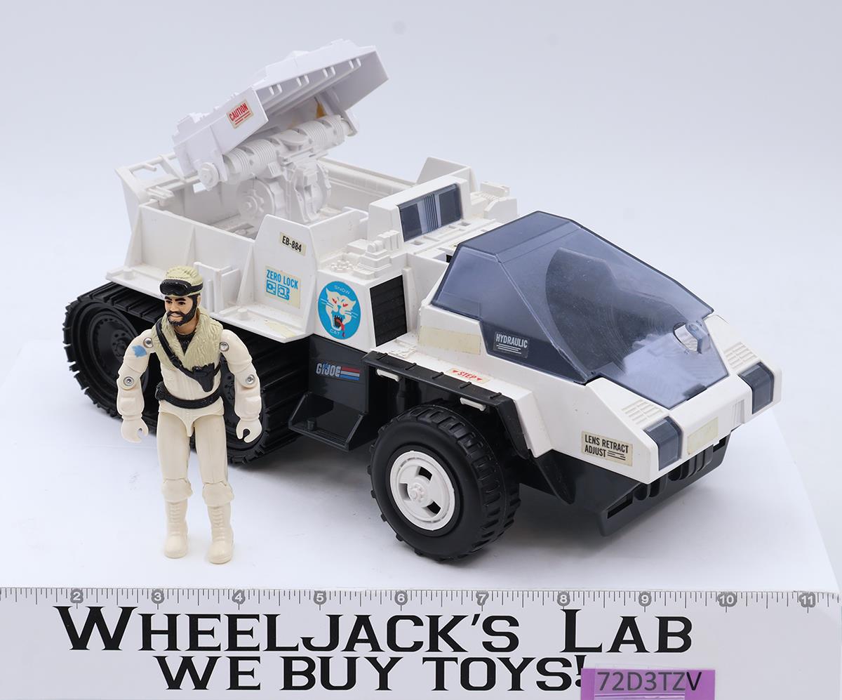 Snow Cat 100% Complete W/ Frostbite GI Joe 1985 Hasbro Action Figure Vehicle