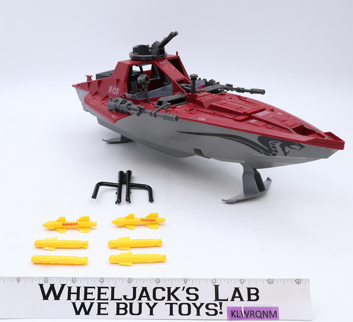 Cobra Moray Hydrofoil G.I. Joe 1985 Hasbro Vintage Action Figure Vehicle