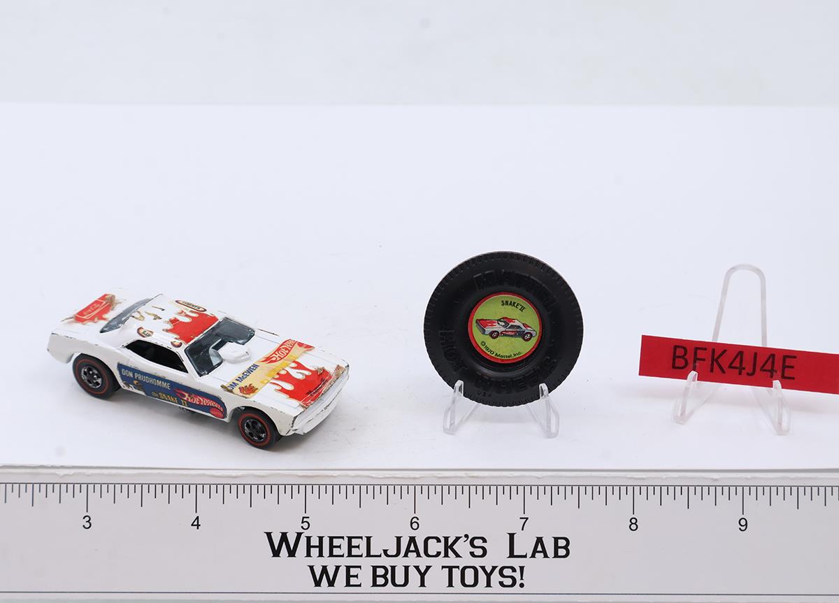 Snake II 2 White Don Prudhomme Hot Wheels 1969 1971 Mattel Redline RL Funny Car