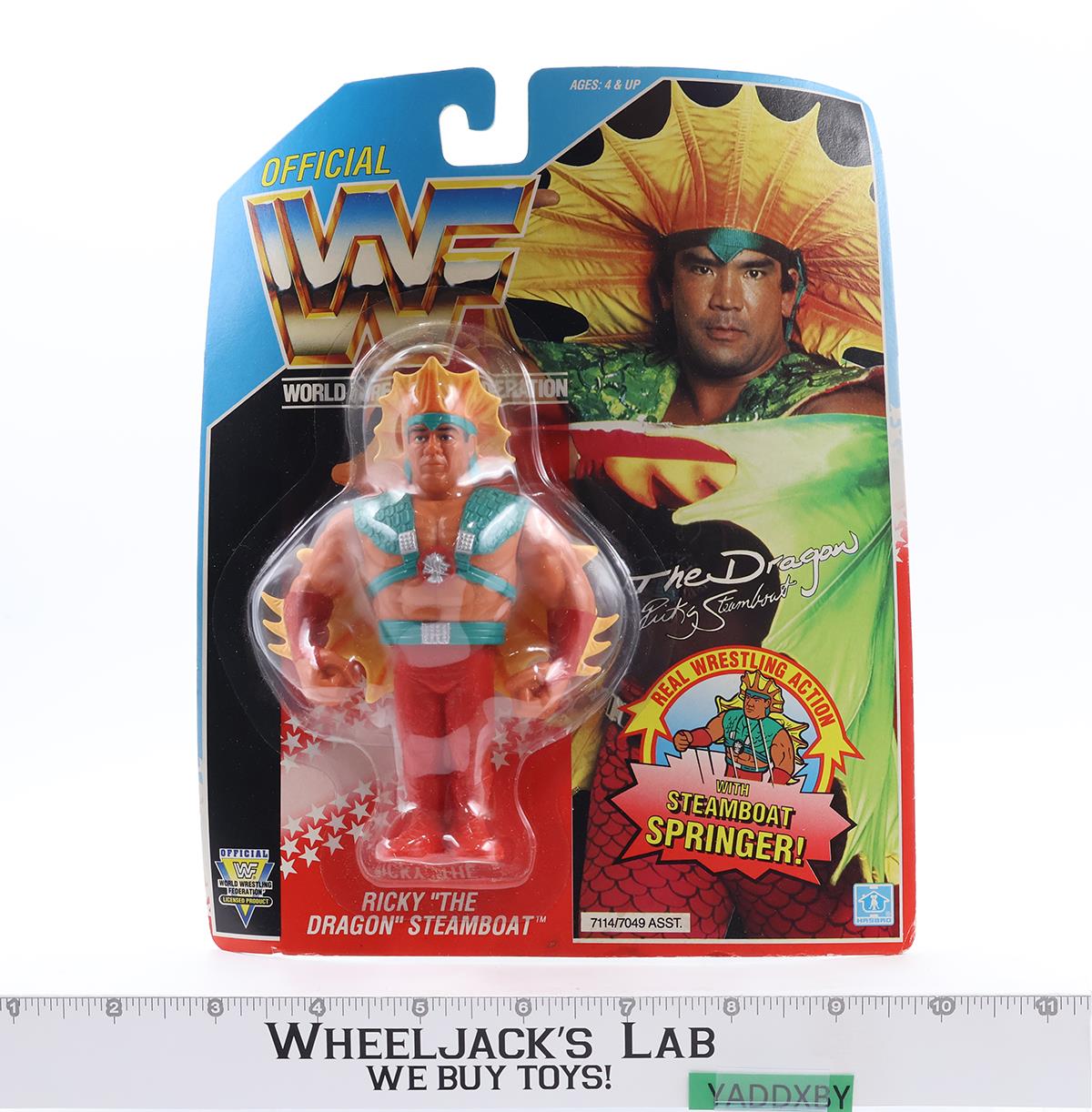 Ricky The Dragon Steamboat FRENCH WWF Wrestling 1992 Hasbro Figure NEW SEALED