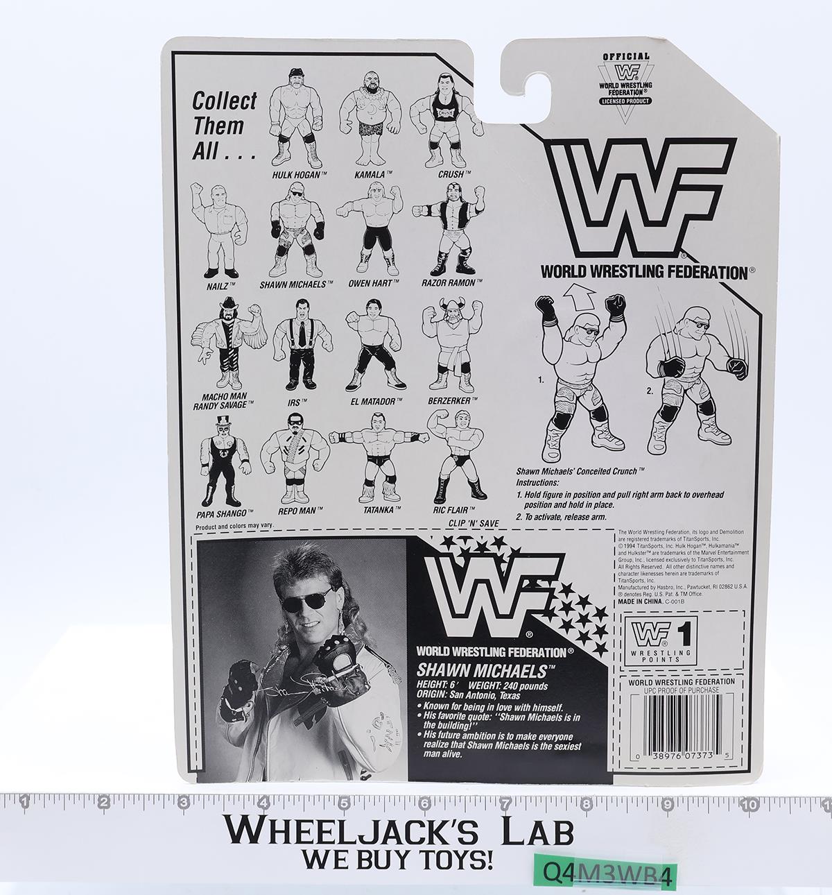 Shawn Michaels Black Pants WWF Wrestling 1994 Hasbro Action Figure NEW SEALED