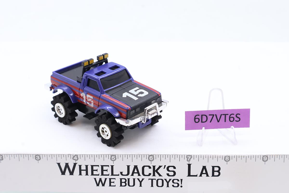 Datsun 4x4 Pickup Truck #15 Blue Schaper Stompers Rough Rider 1980s Vtg WORKS