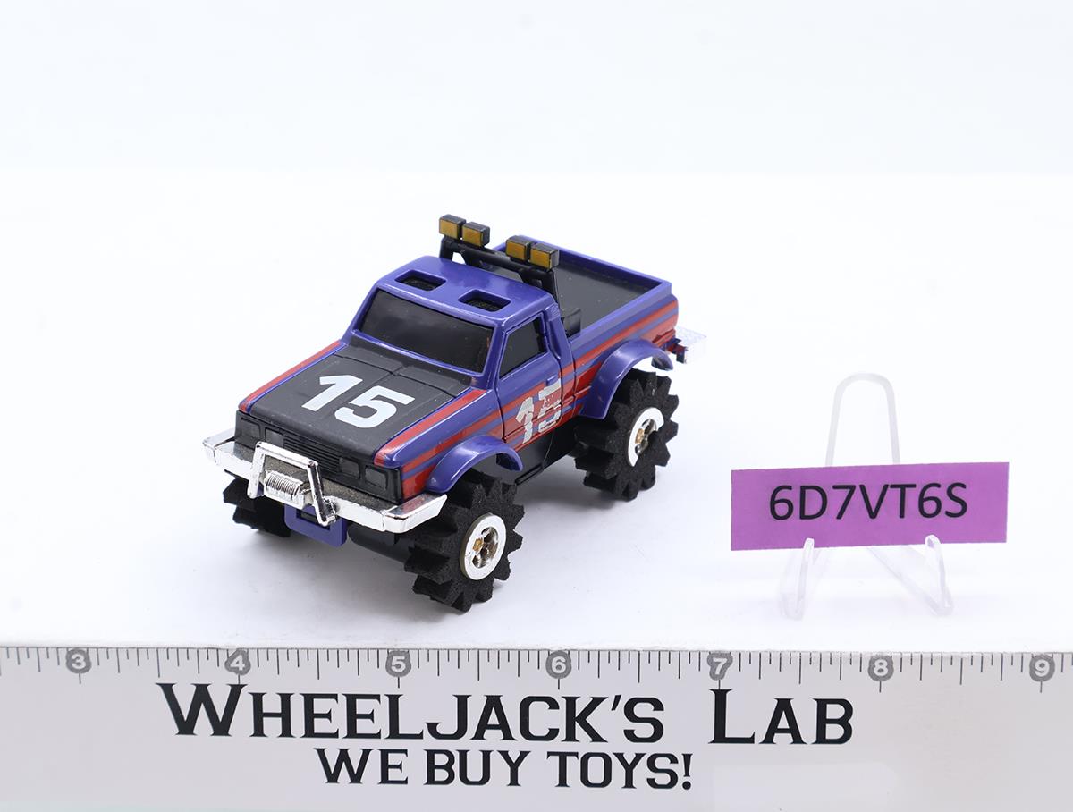 Datsun 4x4 Pickup Truck #15 Blue Schaper Stompers Rough Rider 1980s Vtg WORKS
