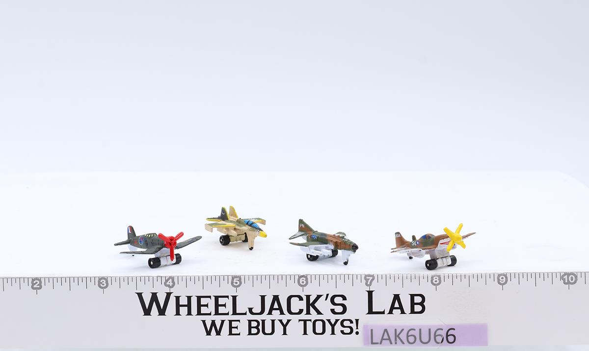 Lot of 4 Military Airplanes 1988-89 Vintage Galoob Micro Machines