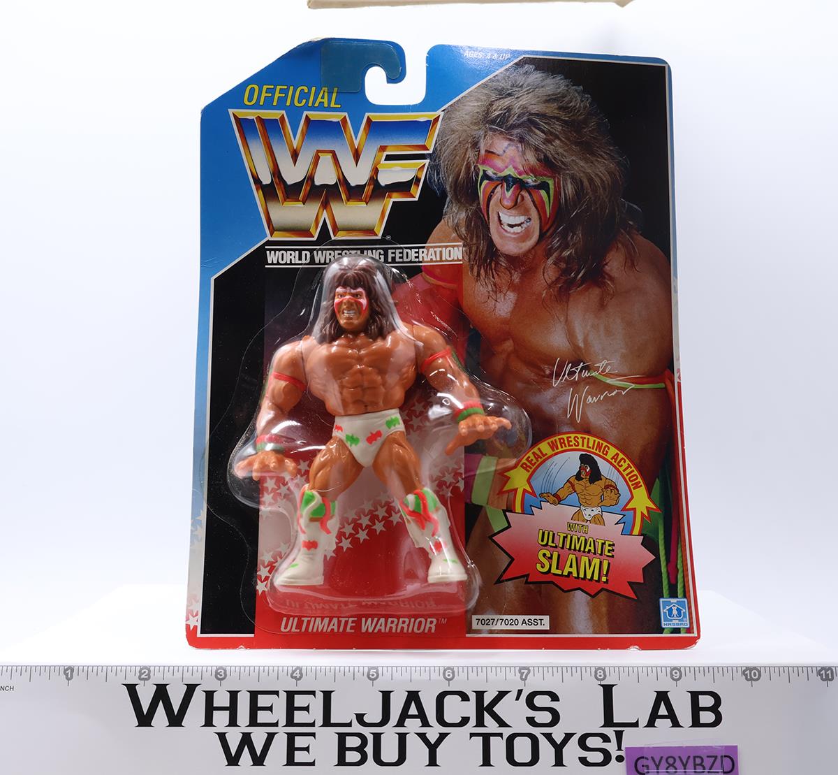 Ultimate Warrior WWF Wrestling 1990 Hasbro Action Figure NEW MOSC SEALED