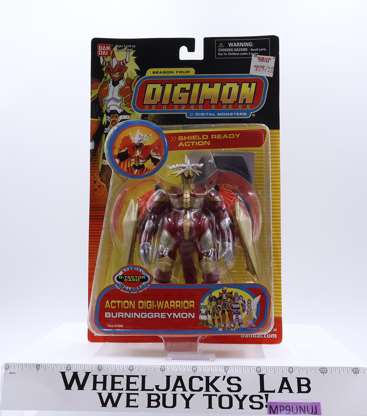 Digi-Warrior Burninggreymon Digimon Season 4 2003 Bandai Figure NEW SEALED