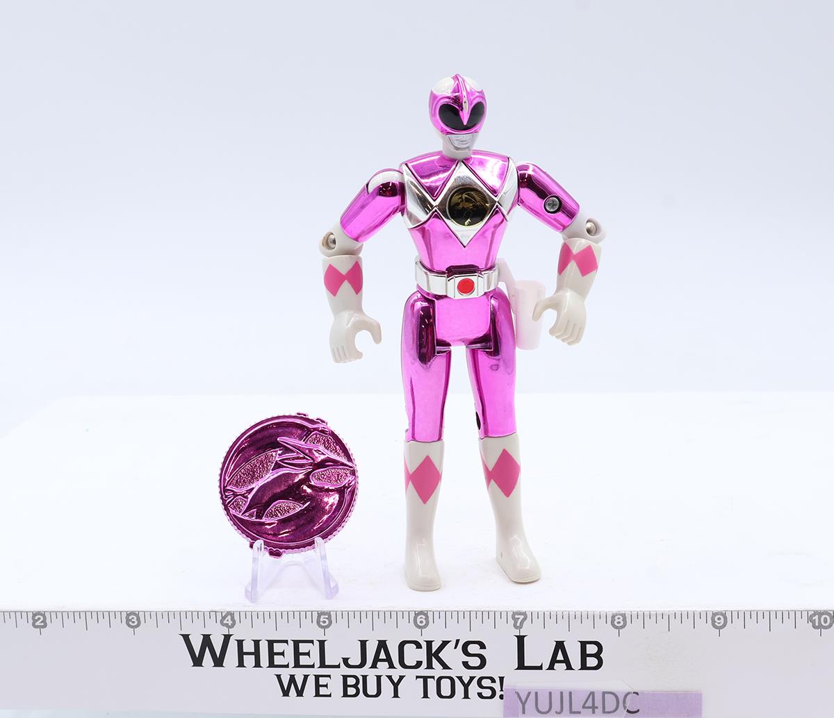 The Movie Ed Metallic Pink Ranger Coin MMPR Power Ranger 1995 Bandai 5.5" Figure