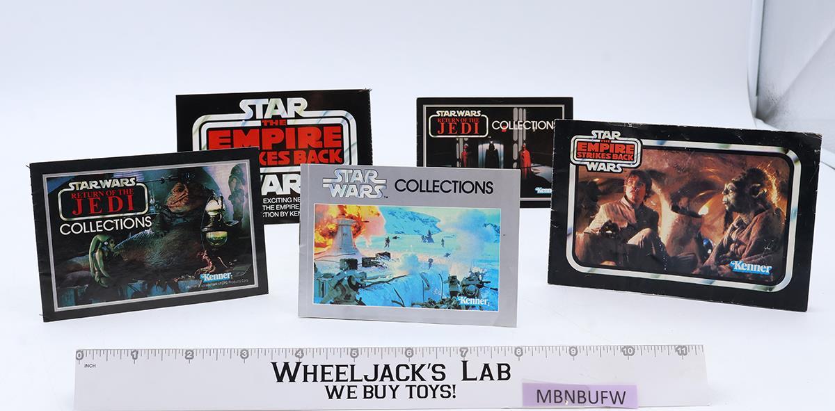 Lot of 5 Star Wars Catalogs Inserts ORIGINAL Vintage Kenner