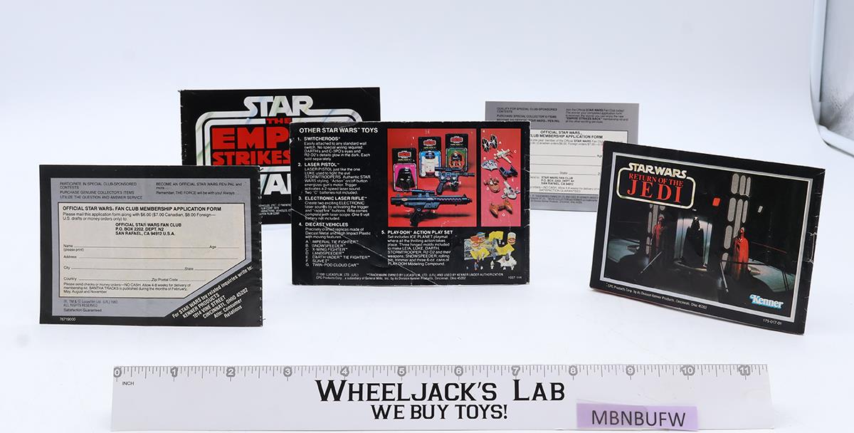 Lot of 5 Star Wars Catalogs Inserts ORIGINAL Vintage Kenner